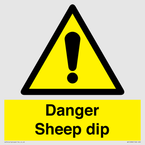 Danger Sheep dip